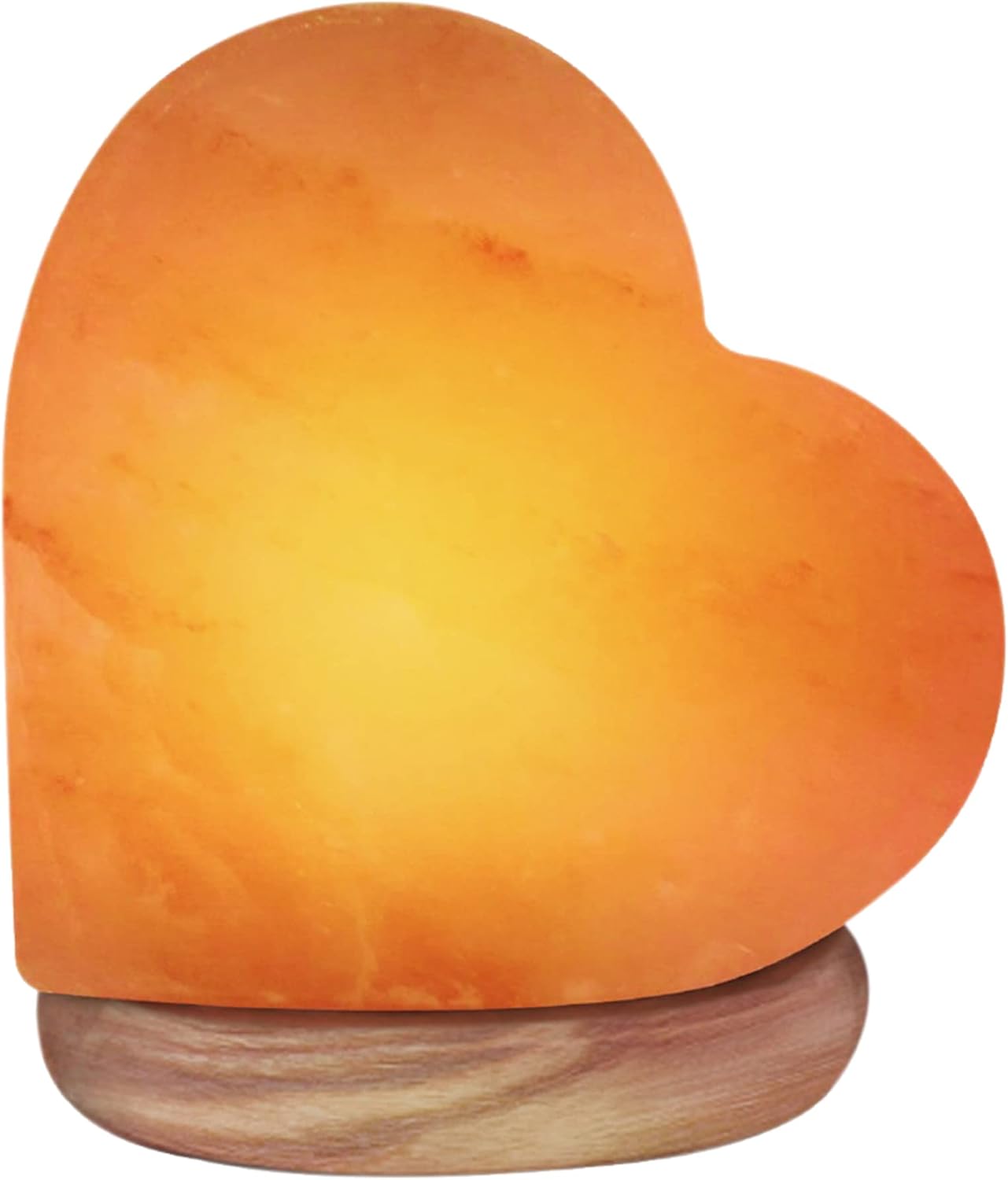 BUX Himalayan Salt Heart Shape USB lamp Multi Colors