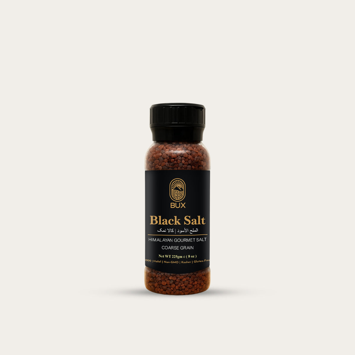 Bux Himalayan Black Salt Coarse Grain Pet Grinder 225gm