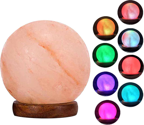 BUX Himalayan Salt Sphere Shape USB Lamp multi color