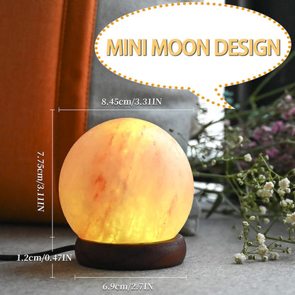 BUX Himalayan Salt Sphere Shape USB Lamp multi color