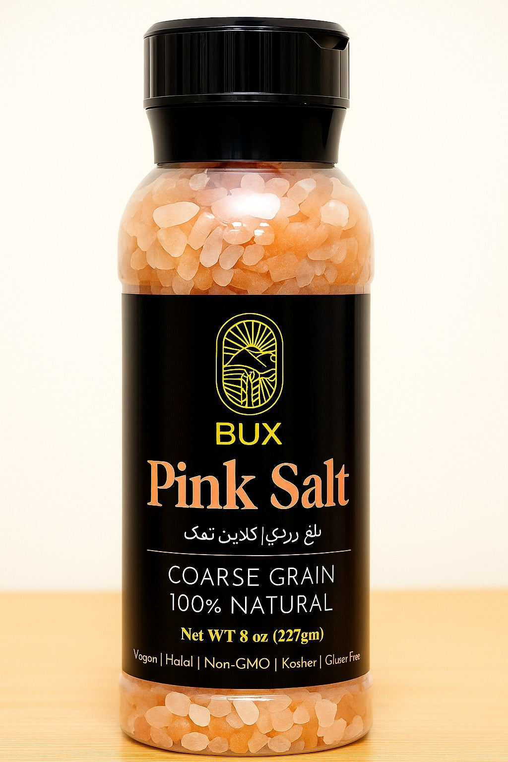 Bux Himalayan Pink Salt Coarse Grain Pet Grinder/ Plastic Bottle Grinder 225gm