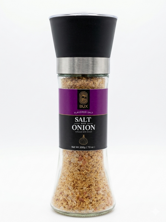 Bux Salt With Onion Glass Grinder 200gm