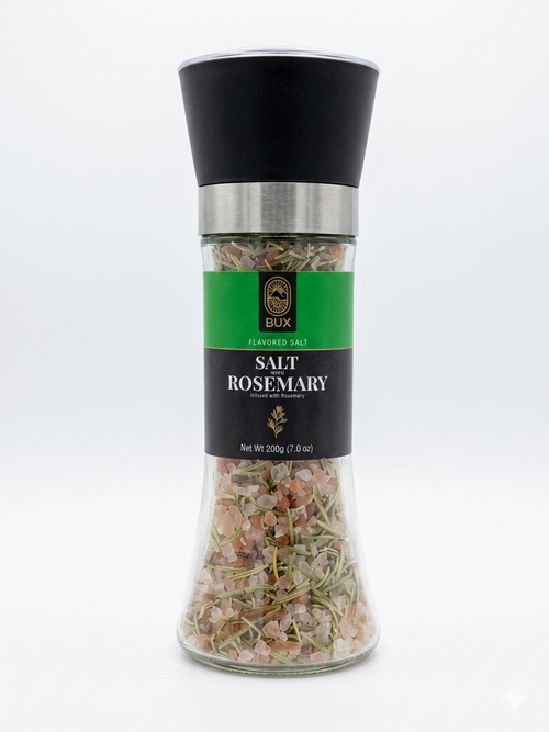 Bux Rosemarry Seasoning Glass Grinder 100gm