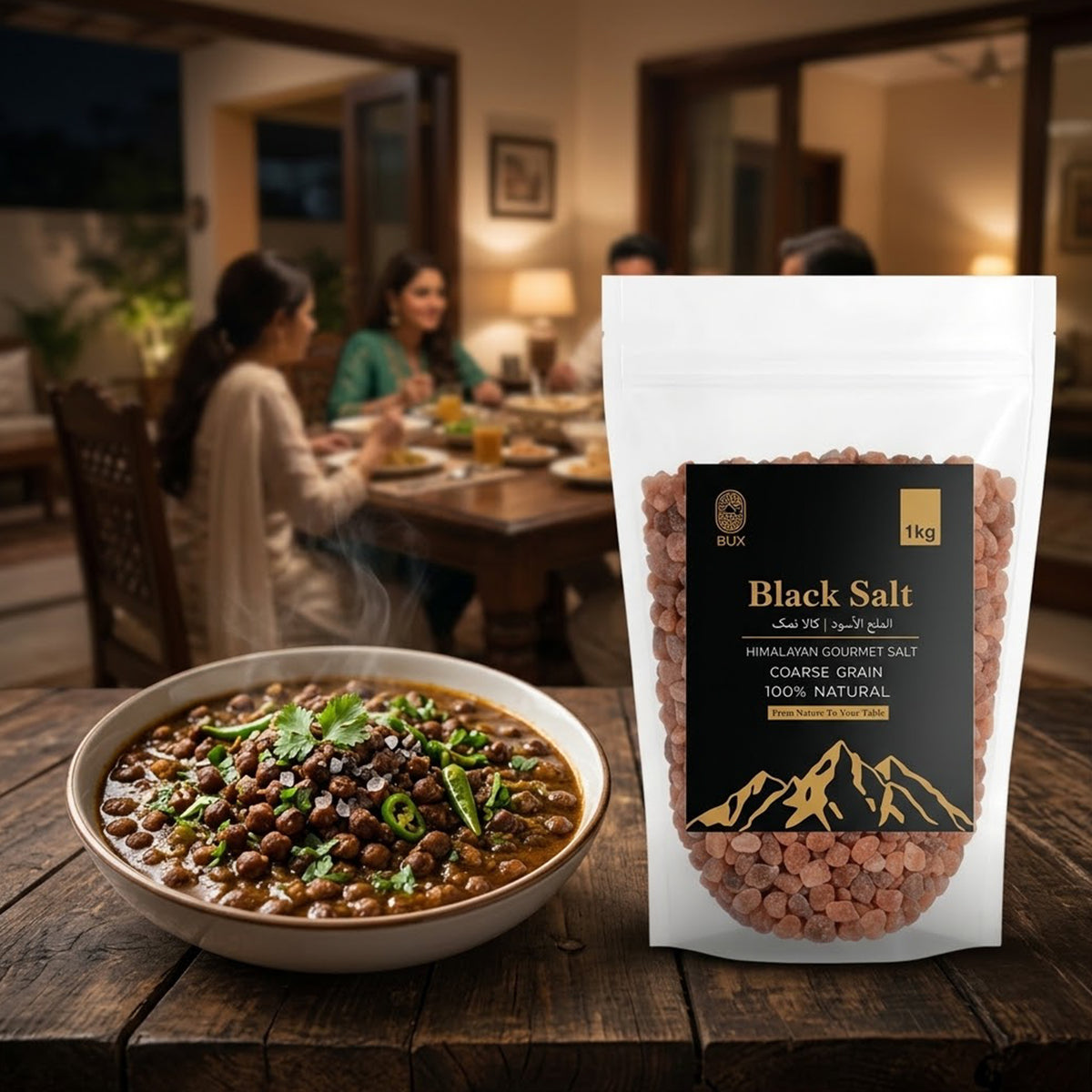 Bux Himalayan Black Coarse Salt Standup Pouch