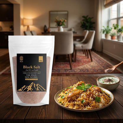 Bux Himalayan Black Fine Salt Standup Pouch