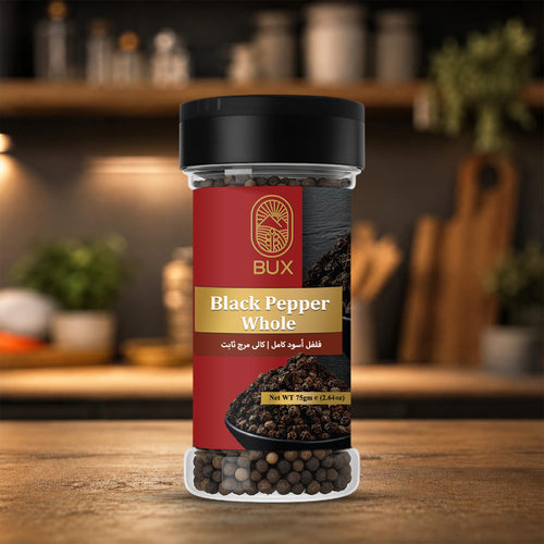 Bux Black Pepper Whole 75gm