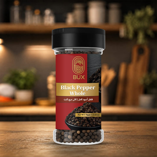 Bux Black Pepper Whole 75gm