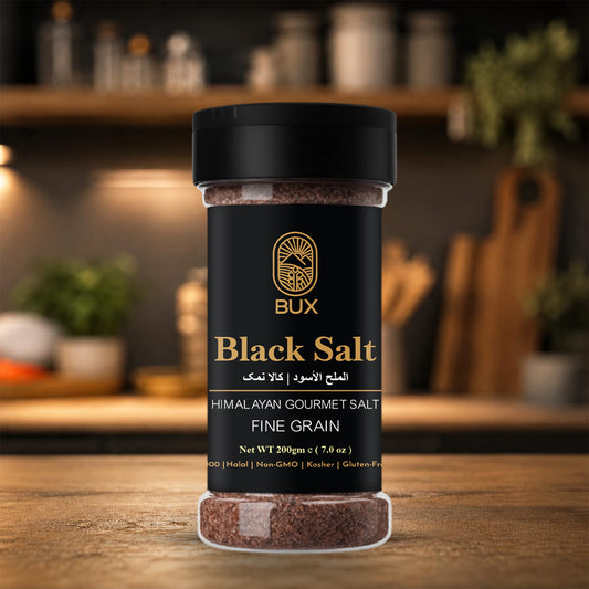 Bux Black Fine Salt Pet Shaker 200gm