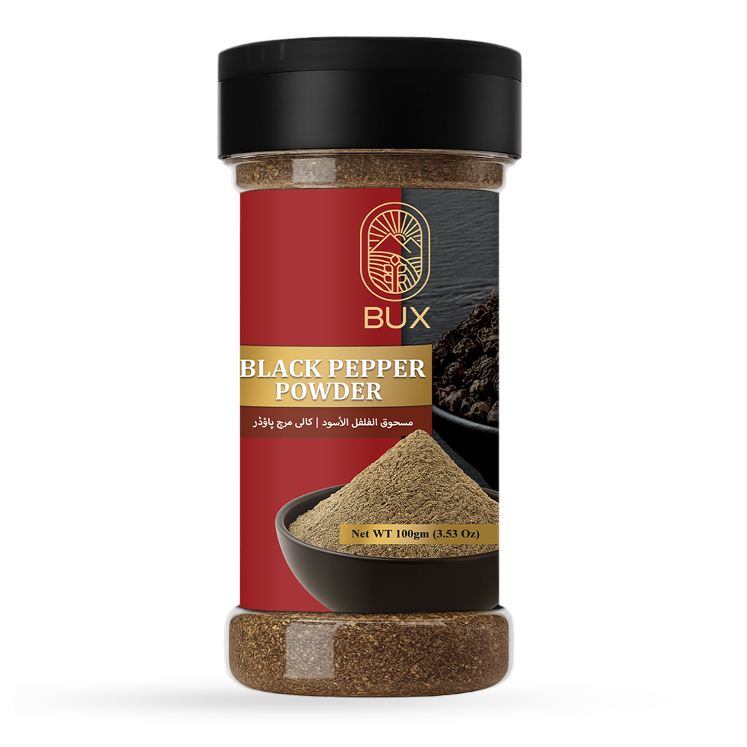 Bux Salt With Black Pepper Glass powder 200gm