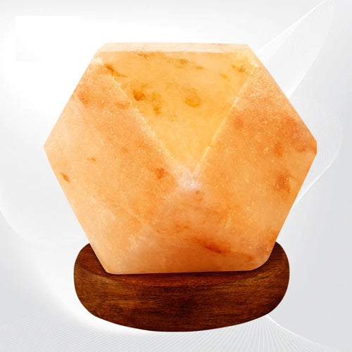 BUX Himalyan Salt Diamond Shape USB Lamp Multi Colors