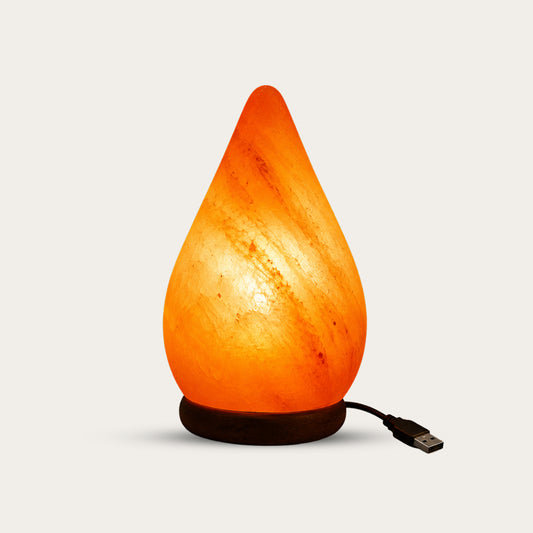 Bux Himalayan Salt Drop Shape Multi Color USB Lamp