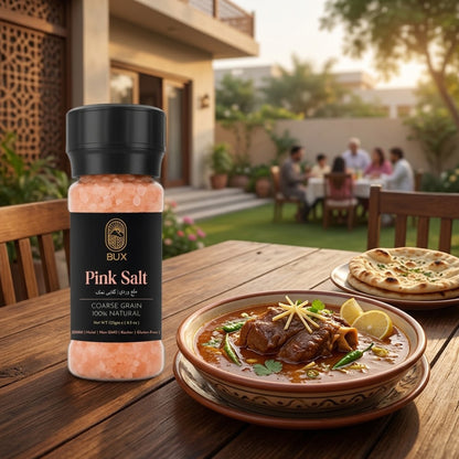 BUX Himalayan Pink Coarse Salt 125g PET Grinder