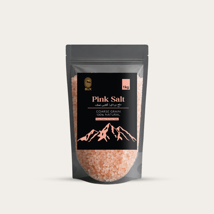 Bux Himalayan Pink Salt Coarse Grain Zip Lock Standup Pouch