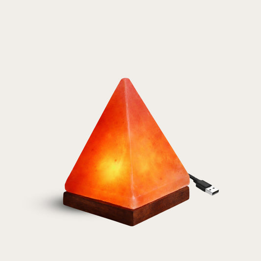 BUX Himalayan Salt Pyramid Shape Multi Color USB Lamp
