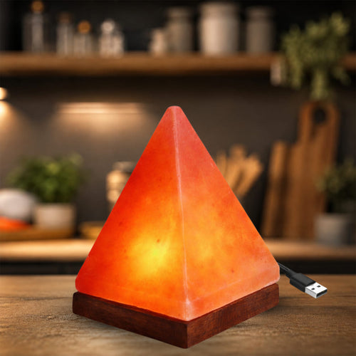 BUX Himalayan Salt Pyramid Shape Multi Color USB Lamp
