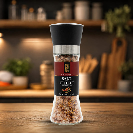 Bux Salt With Chilli Glass Grinder 200gm