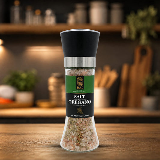 Bux Salt With Oregano Glass Grinder 200gm