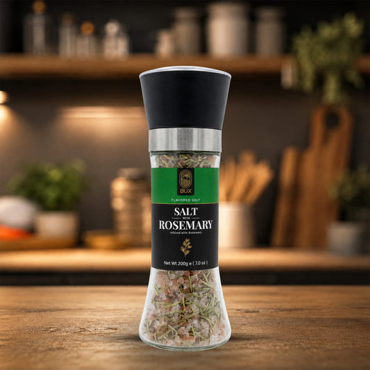 Bux Salt with Rosemarry Seasoning Glass Grinder 200gm