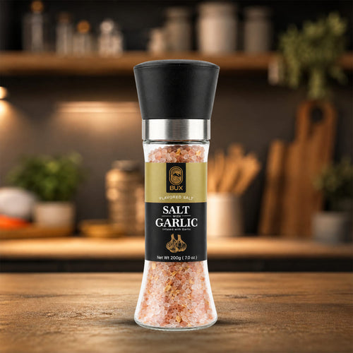 Bux Salt With Garlic Glass Grinder 200gm