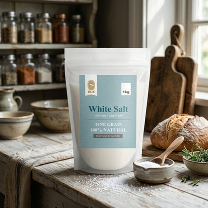 Bux Himalayan White Fine Salt Standup Pouch