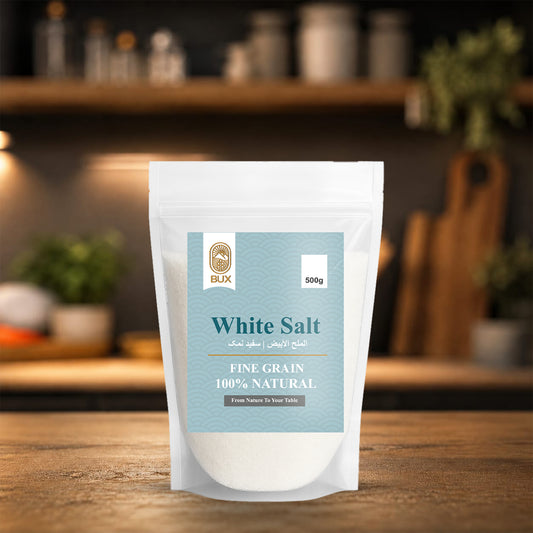 Bux Himalayan White Fine Salt Standup Pouch
