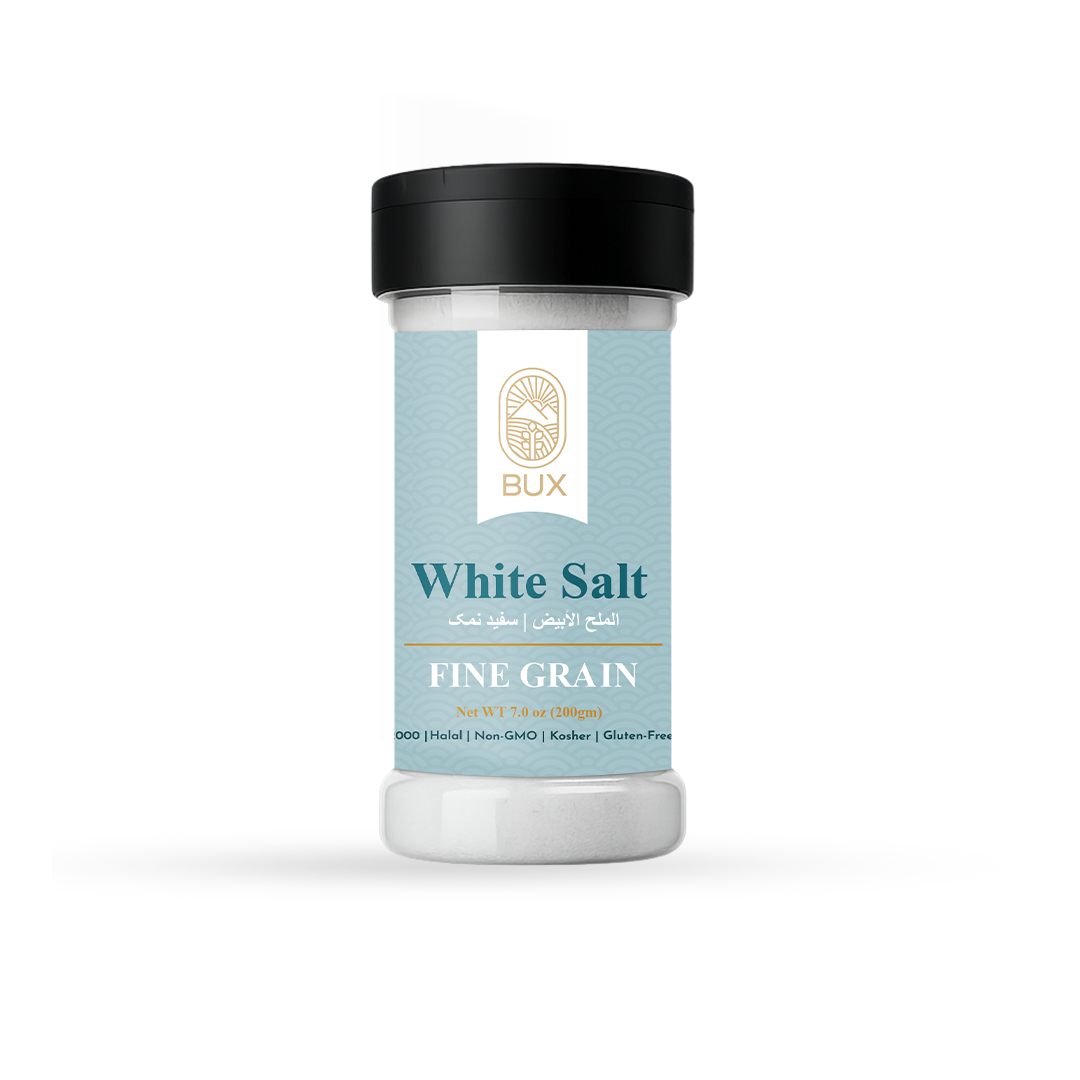 Bux Himalayan White Salt Fine Grain Pet Shaker 200gm