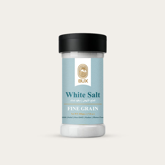 Bux Himalayan White Salt Fine Grain Pet Shaker 200gm